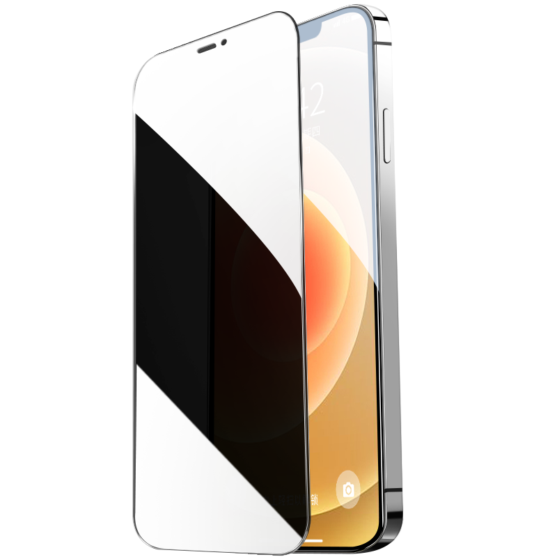适用苹果12防窥钢化膜12promax全屏覆盖x防偷窥iPhonex11手机贴膜xmax抗指纹plus防摔保护膜xr高清