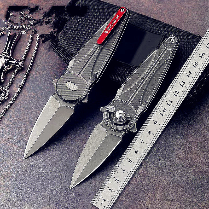 高品质锋利铝合金柄折刀用途折叠刀野外随身便携求生刀露营防身刀