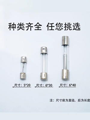 格兰仕美的微波炉专用 保险管 玻璃 T8AL250V 8A 10A 6*30mm 5*20