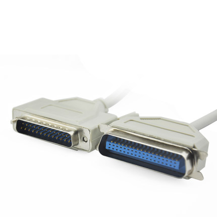 DB25针转CN36孔转换线 25芯并口打印机线 DB25针转1284数据延长线