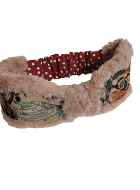 原创设计复古民族风发带冬季可爱毛绒