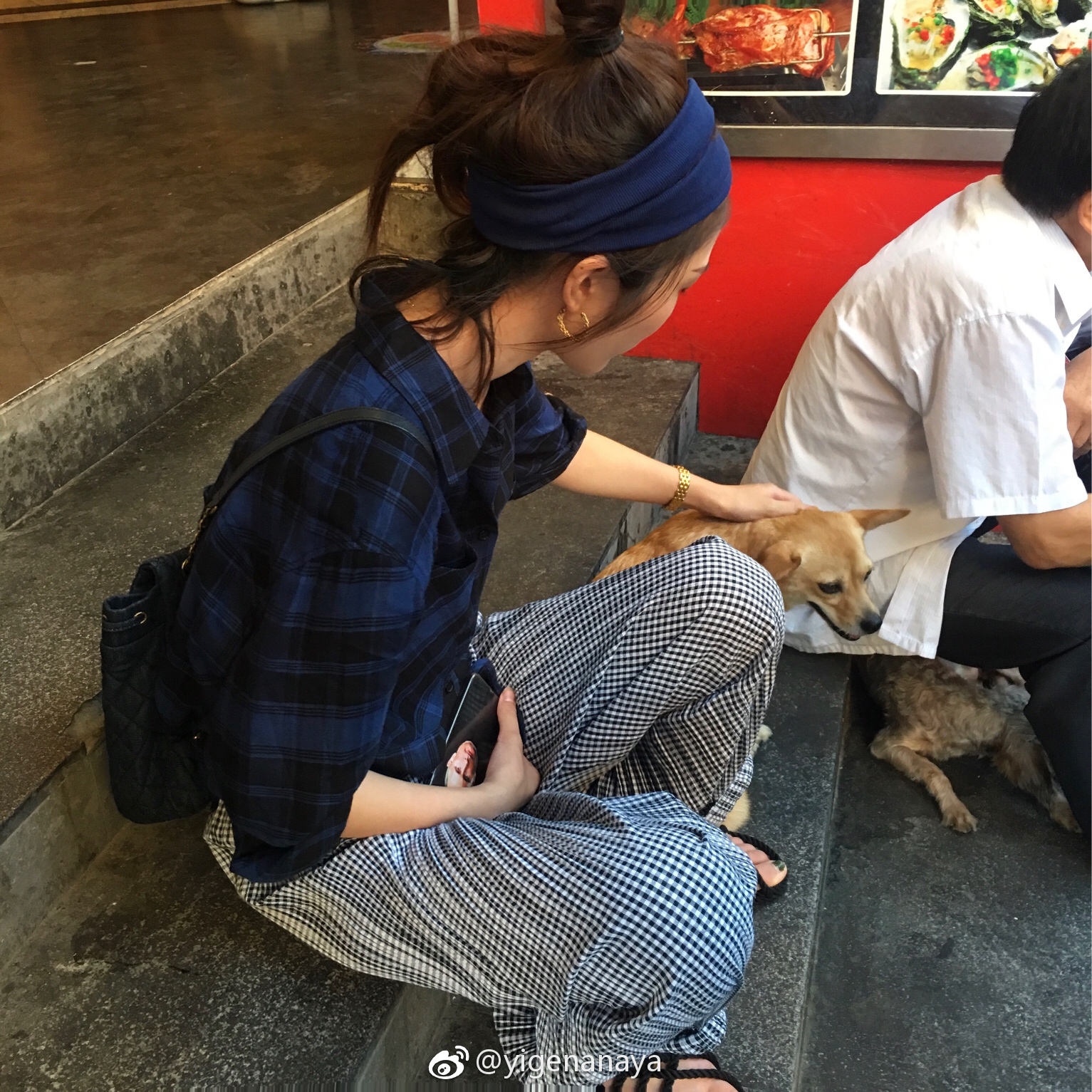 nana同款发带chic简约螺纹