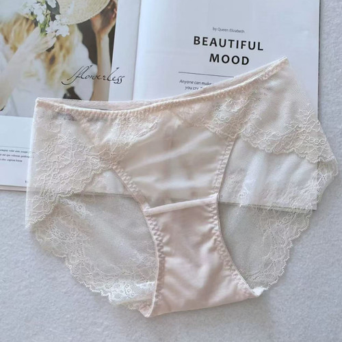 法式精致性感纯欲蕾丝女三角裤