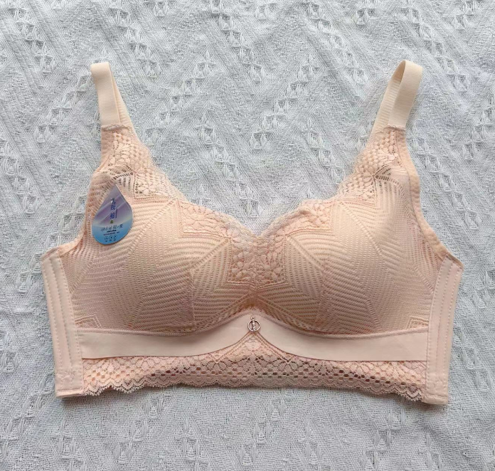 乳胶棉内衣女丝滑杯文胸中厚杯婴儿棉聚拢调整型收副乳防下垂内衣