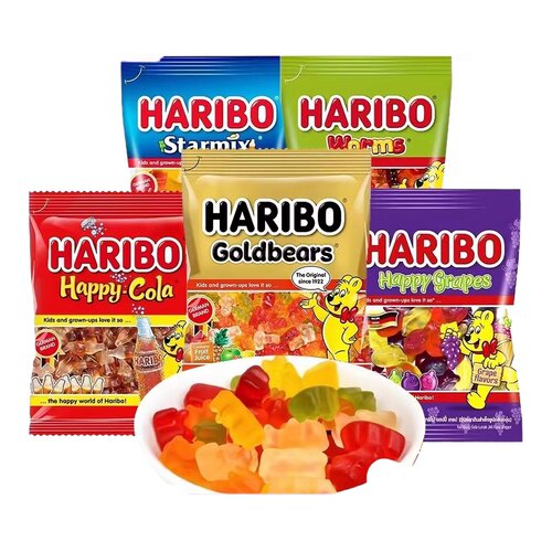 Haribo哈瑞宝进口水果味小熊软糖混合橡皮糖果汁软糖休闲零食糖果