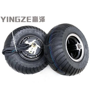 电动哈雷滑板车前后轮毂48V/800/1000W无刷电机轮毂13X6.50-6寸轮