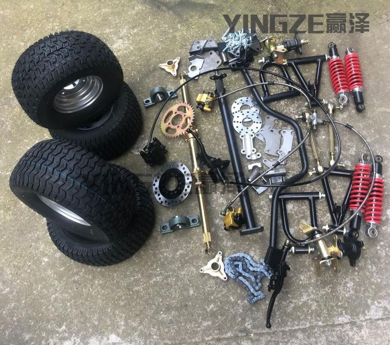 改装四轮车电动摩托摇臂后轴