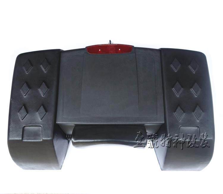 四轮沙滩车摩托车改装配件后备箱 尾箱 后货箱外壳 储物箱 带锁