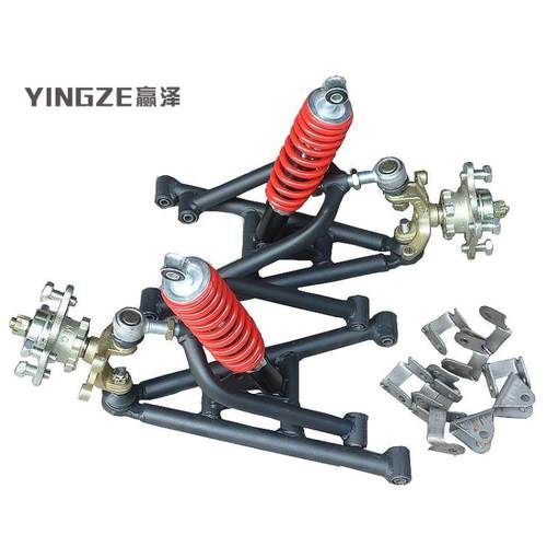 DIY摇臂自制改装前悬挂卡丁车