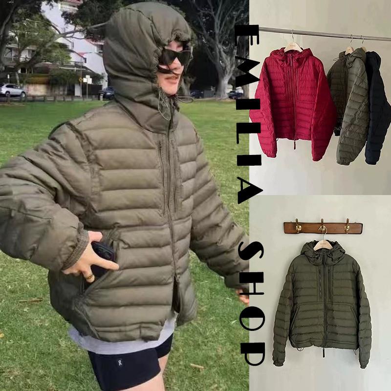 买手店正品现货折扣韩国 羽绒服排骨连帽保暖面包服女