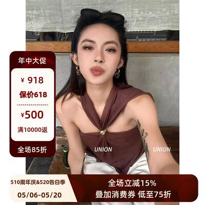 UNION 官方授权 CELLO SONATA 25春夏 穿珠脖亚麻上衣