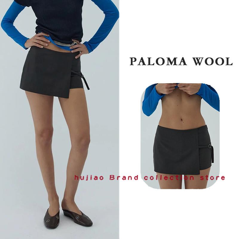 煳椒正品 PALOMA WOOL 新款通勤风围裹式宽松时尚百搭简约短裙