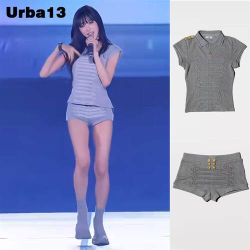 Urba13买手店现货正品praying短袖Giselle同款宫廷亨利短裤套装