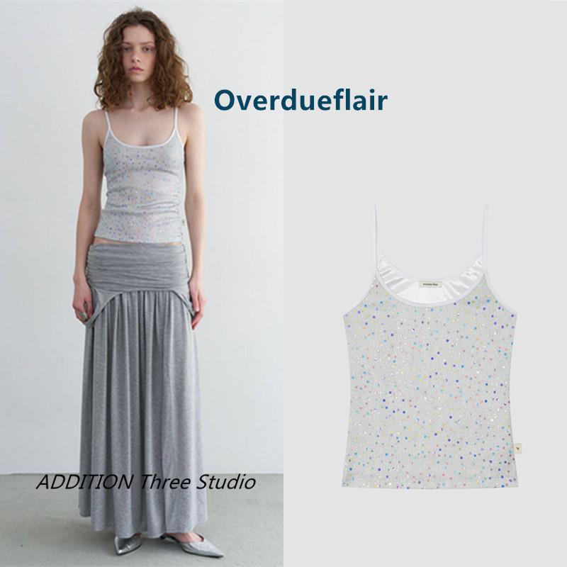 正品 Overdueflair 26夏季新款时尚彩色亮片显瘦百搭吊带背心上衣