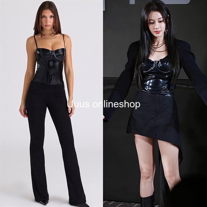 买手店正品House of CB 新款迪丽热巴同款修身上衣收腰紧身胸衣