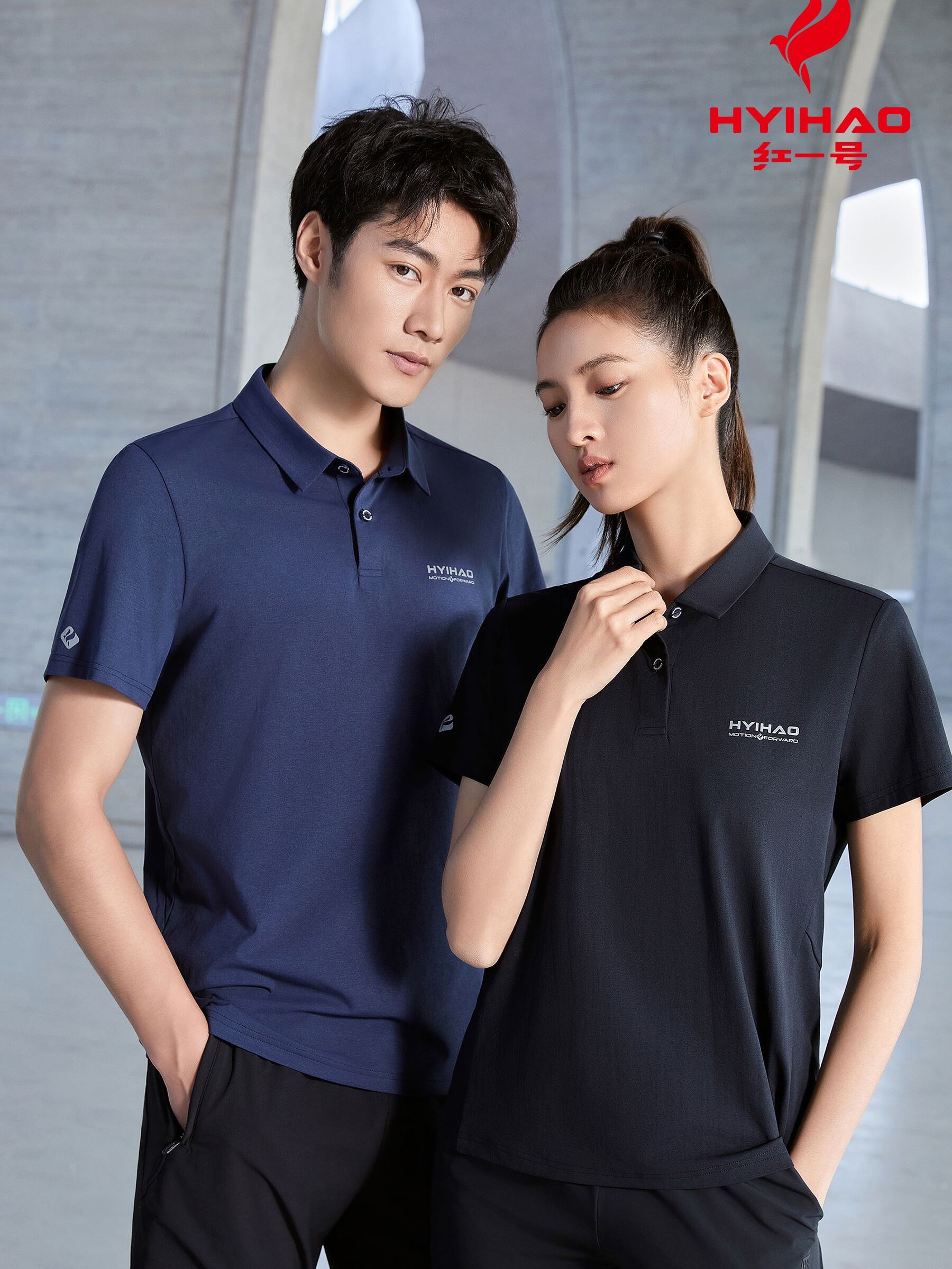 红一号夏新款短袖T恤男女POLO衫