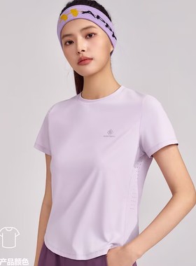 冰川时代M25T628女士木糖醇速冰短袖T恤夏季薄款运动百搭圆领半袖