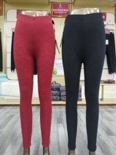 公佳百分百纯羊毛保暖裤高腰女士修身显瘦三层加厚过冬棉裤0148