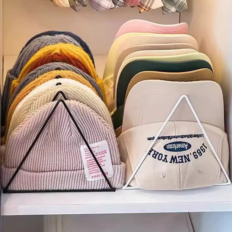 棒球帽收纳帽子收纳神器家用毛线帽架铁艺鸭舌棒球帽分层展示陈列