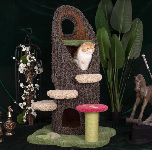 Camily猫爬架 绿野仙踪树屋蘑菇屋 猫树定制 耐用好打理