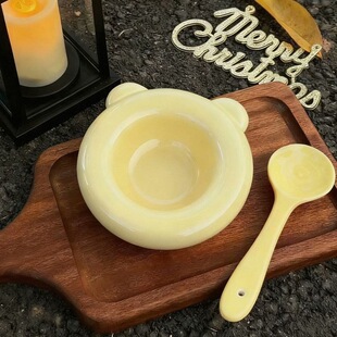 格吾安喜崽喵达皇家猫碗周边小奶锅小熊碗口直径全新包装猫碗