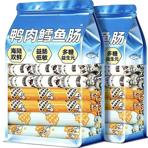 【0胶质0诱食】鸭肉鳕鱼火腿肠