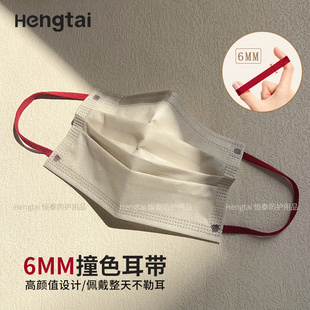 高颜值一次性成人防护口罩独立装 含熔喷透气宽耳带莫兰迪2025新款