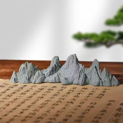 真石头鱼缸装饰假山原石雕刻造景