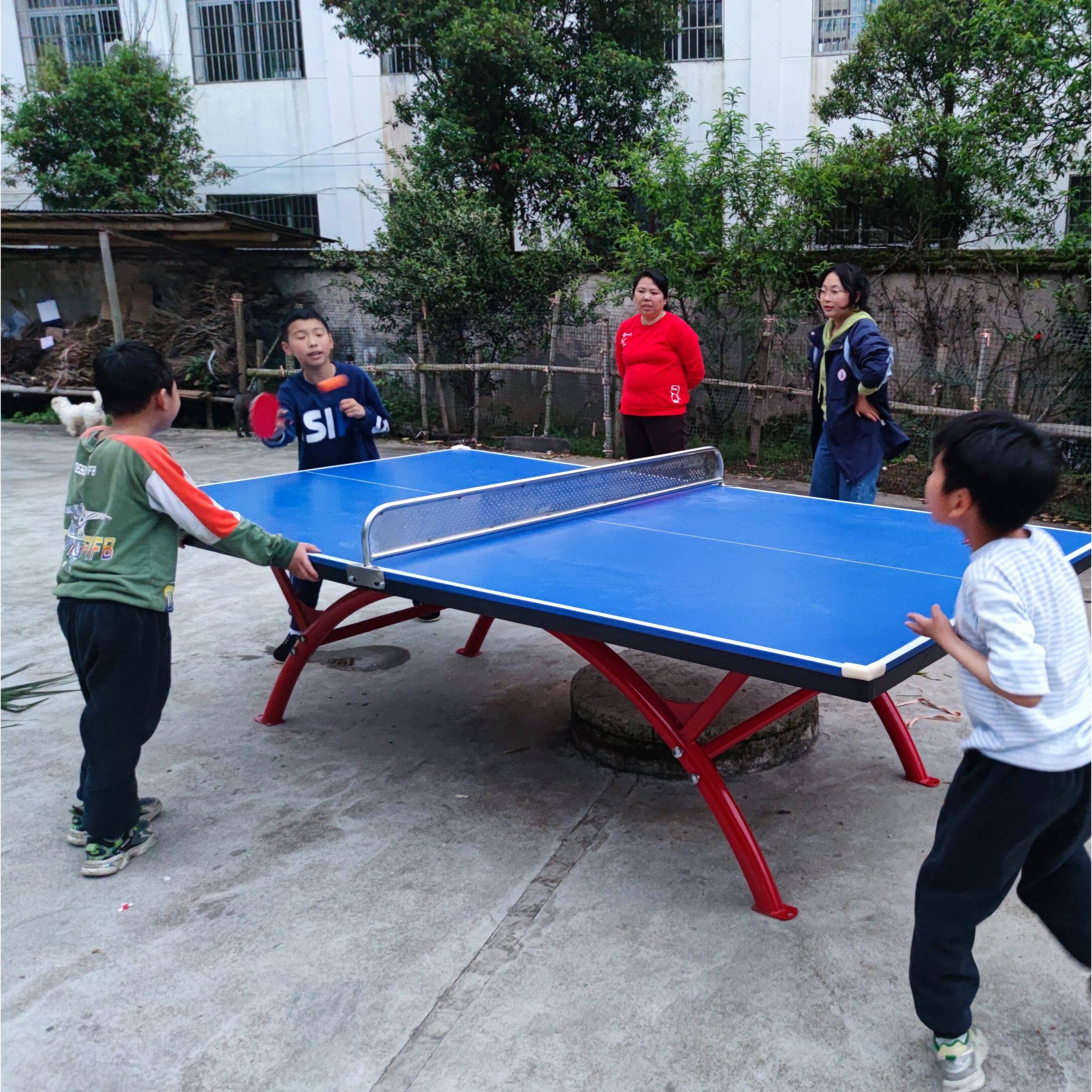 标准户外乒乓球桌室外球台案子防雨水淋防日晒家用小区院子可折叠