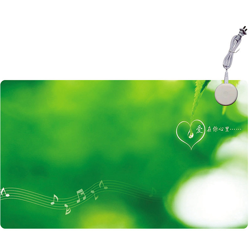 亚马逊冬季暖桌居家办公学生写字桌面桌垫暖手鼠标垫电加热可调温