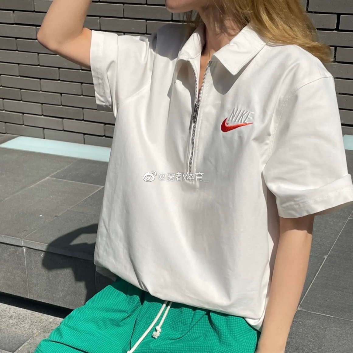 Nike/耐克男子半拉链纯色刺绣帆布短袖POLO衫DM5284-017-030-407-封面