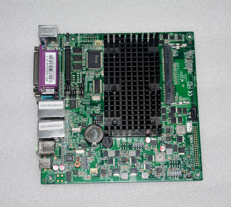 D525 itx工控主板双千M网软路由触摸一体机POS机收银机主板支持XP