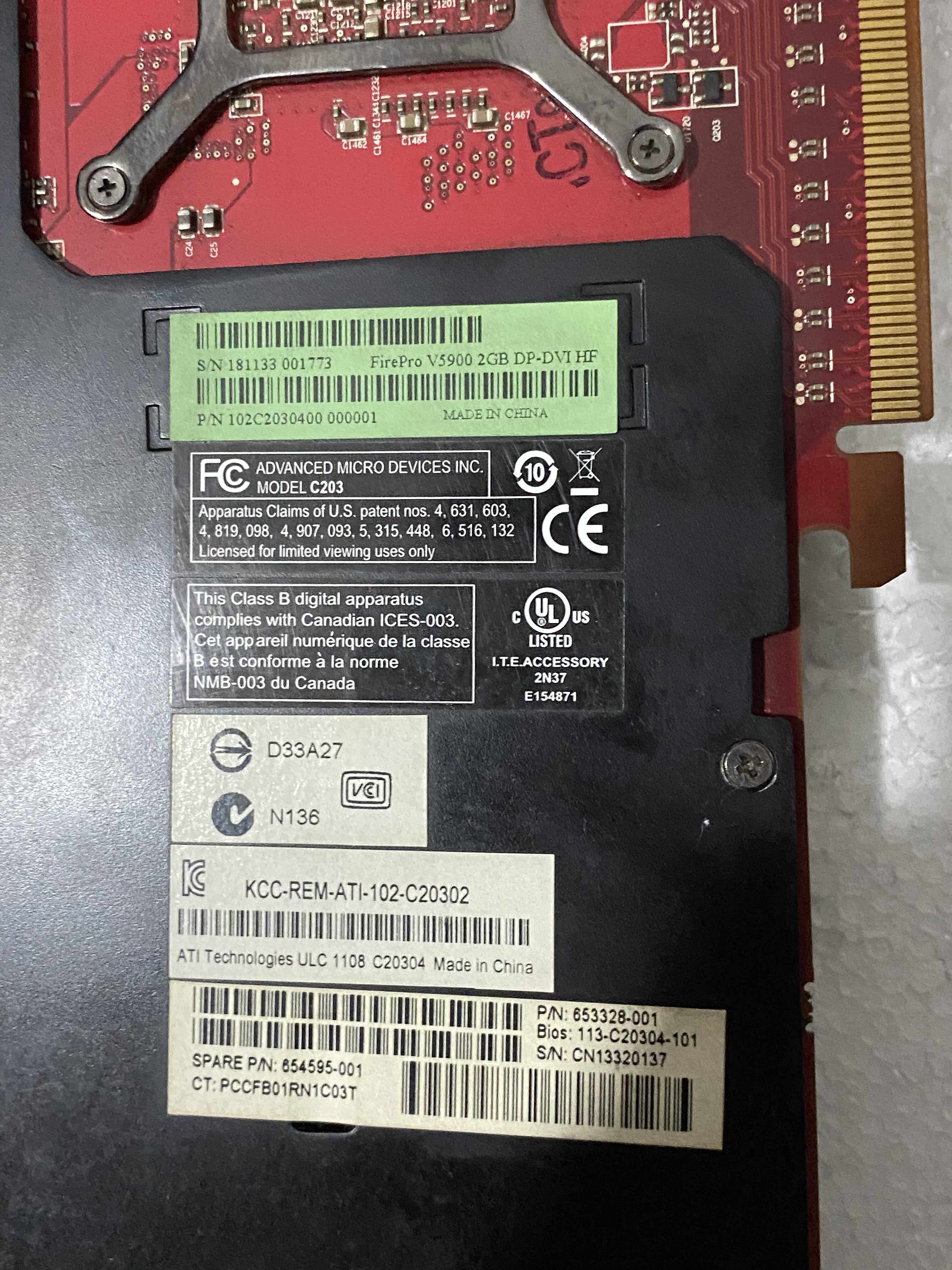 蓝宝石 amd firepro v5900显卡 2gb 专业绘图3d渲染cad设计双dp口
