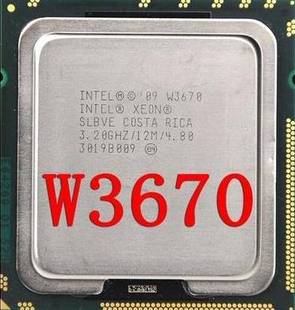 六核心 散片W3690正式 CPU Intel X58平台 W3670 版 W3680 英特尔