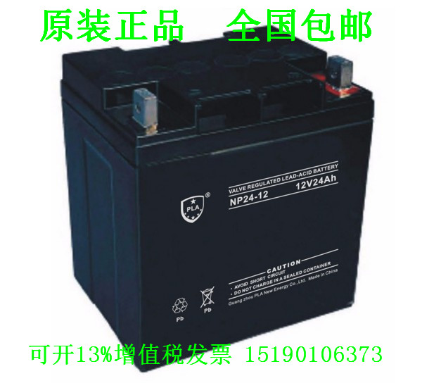 PLA蓄电池NP24-12进口免维护LED UPS不间断设备电源电瓶12V24AH