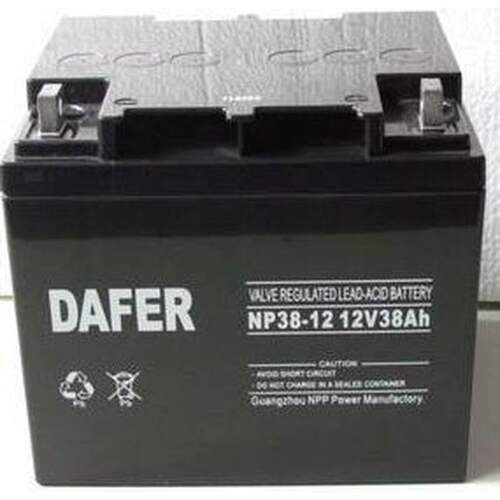 DAFER/德富力蓄电池NP38-12  德富力免维护铅酸蓄电池12V38AH