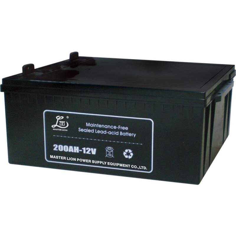 雄狮蓄电池 应急照明12V200AH机房通讯消防太阳能船舶EPS UPS电源