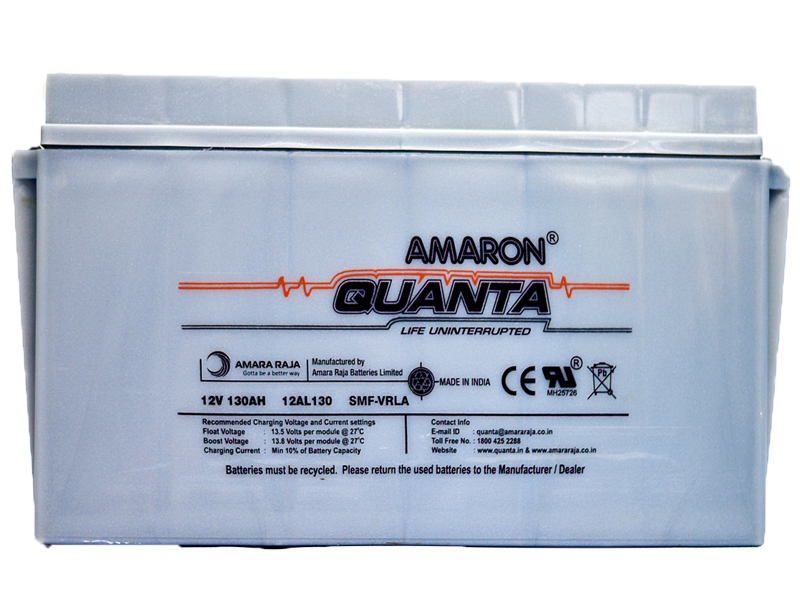 AMARON蓄电池QUANTA电瓶12AL130/12V130AH SMF-VRLA
