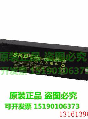 SKB蓄电池SK12-2.3/12V2.3AH机械臂 医疗精密仪器 机器人应急储能