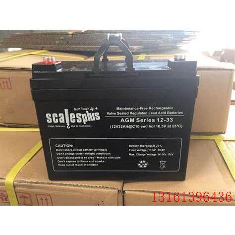 SCAIESOIUS蓄电池AGM Series 12-33(12v33ah)免维护 UPS电源 电瓶