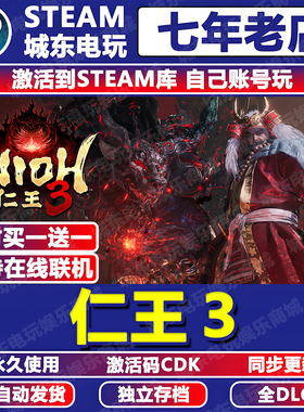 仁王3游戏Steam激活码CDKey全DLC入库Nioh 3全球国区多人在线联机