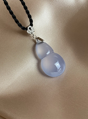 土耳其蓝玉髓小葫芦吊坠无烧少女