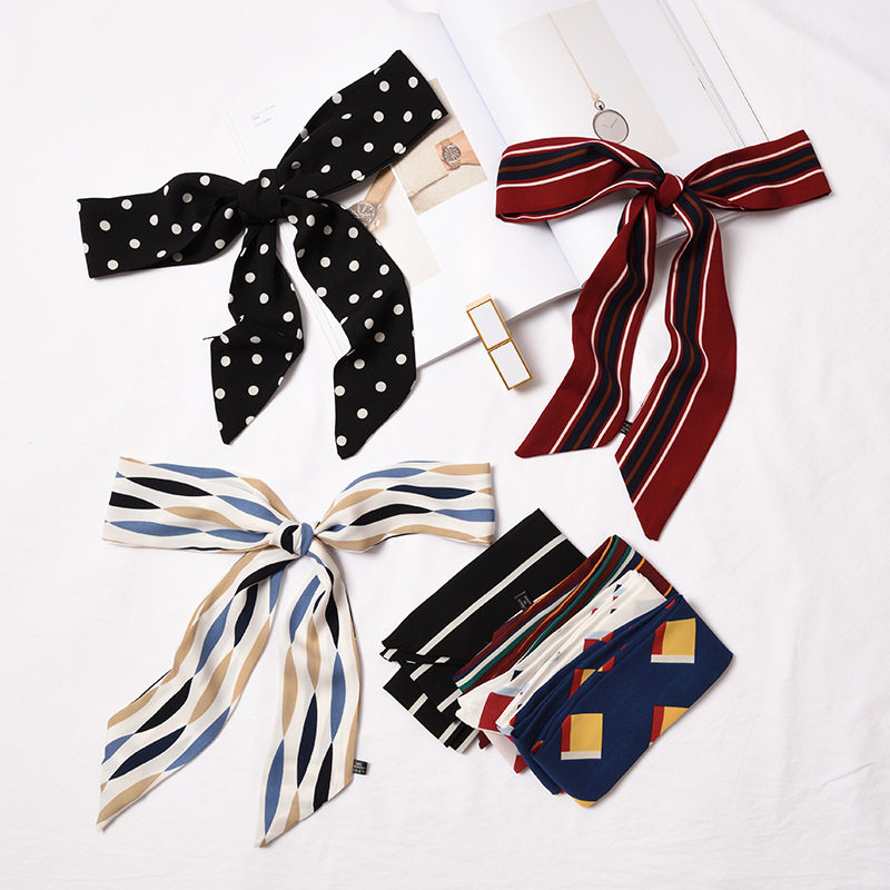 新款ins细窄长条小丝巾女韩国装饰领巾百搭丝带腰带文艺飘带围巾