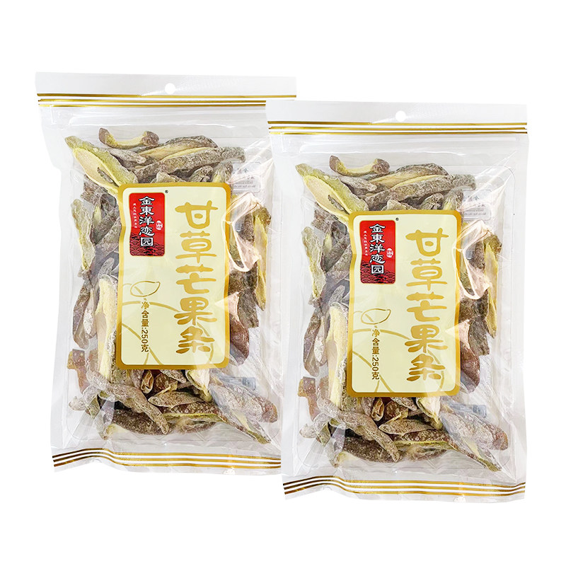 金东洋恋园甘草芒果条250g*2包酸甜可口开胃蜜饯果干休闲小吃零食
