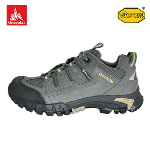 onepolar极地户外暴雨级全防水防滑轻便徒步登山鞋男V底爬山鞋