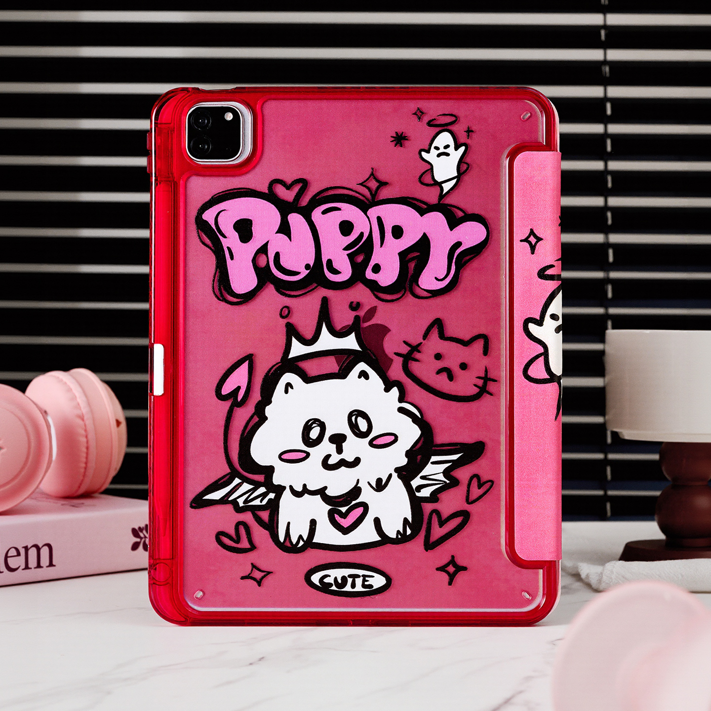 幽灵白猫适用苹果ipad11代保护套