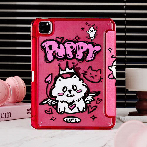 幽灵白猫适用苹果ipad11代保护套