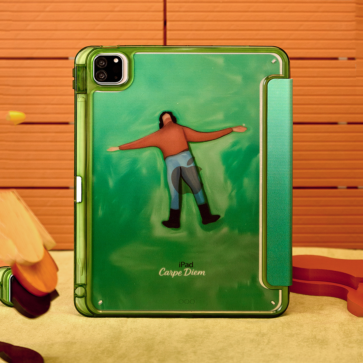 小众躺在草地上苹果ipad11保护套