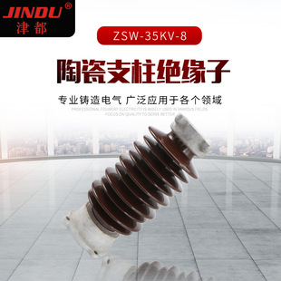 户外陶瓷支柱绝缘子ZSW-35KV-8电力瓷绝缘子电站高压电线绝缘子
