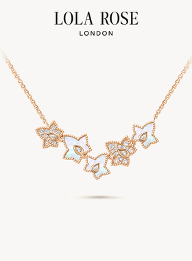 [新品上市]Lola Rose罗拉玫瑰常青藤五叶项链白贝母生日礼物
